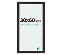 Your Decoration - Cadre 30x60 cm - Noir Grain de Bois - Cadres Photo en MDF Avec Verre acrylique - Anti-Reflet - Cadre 30x60 - Mura