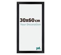 Your Decoration - 30x60 cm - Cadres Photo en MDF Avec Verre Plexiglas - Anti-Reflet - Excellente Qualité - Noir Mat - Cadre Decoration Murale - Mura, Noir Mat G