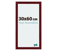 Your Decoration - 30x60 cm - Cadres Photo en MDF Avec Verre Plexiglas - Anti-Reflet - Excellente Qualité - Vin Rouge Patiné - Cadre Decoration Murale - Mura, Vin Rouge Patiné