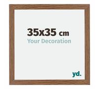 Your Decoration - 35x35 cm - Cadres Photo en MDF Avec Verre Plexiglas - Anti-Reflet - Excellente Qualité - Chêne Rustique - Cadre Decoration Murale - Mura, Chêne Rustique