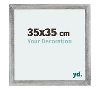 Your Decoration - Cadre 35x35 cm - Gris Patiné - Cadres Photo en MDF Avec Verre acrylique - Anti-Reflet - Cadre 35x35 - Mura