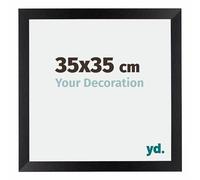 Your Decoration - 35x35 cm - Cadres Photo en MDF Avec Verre Plexiglas - Noir Mat - Mura.