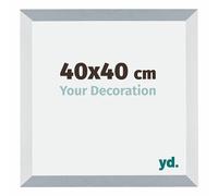 Your Decoration - 40x40 cm - Cadres Photo en MDF Avec Verre Plexiglas - Anti-Reflet - Excellente Qualité - Aluminium Brossé - Cadre Decoration Murale - Mura, Aluminium Brossé