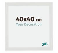 Your Decoration - 40x40 cm - Cadres Photo en MDF Avec Verre Plexiglas - Anti-Reflet - Excellente Qualité - Blanc Mat - Cadre Decoration Murale - Mura, Blanc Mat