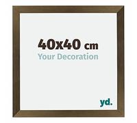 Your Decoration - 40x40 cm - Cadres Photo en MDF Avec Verre Plexiglas - Anti-Reflet - Excellente Qualité - Bronze Décor - Cadre Decoration Murale - Mura, Bronze Décor