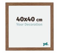 Your Decoration - 40x40 cm - Cadres Photo en MDF Avec Verre Plexiglas - Anti-Reflet - Excellente Qualité - Chêne Rustique - Cadre Decoration Murale - Mura, Chêne Rustique G