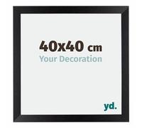 Your Decoration - 40x40 cm - Cadres Photo en MDF Avec Verre Plexiglas - Noir Mat - Mura.