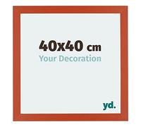 Your Decoration - 40x40 cm - Cadres Photo en MDF Avec Verre Plexiglas - Anti-Reflet - Excellente Qualité - Orange - Cadre Decoration Murale - Mura, Orange G