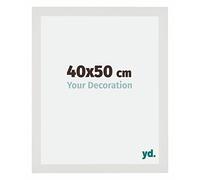 Your Decoration - 40x50 cm - Cadres Photo en MDF Avec Verre Plexiglas - Anti-Reflet - Excellente Qualité - Blanc Mat - Cadre Decoration Murale - Mura, Blanc Mat