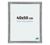 Your Decoration - 40x50 cm - Cadres Photo en MDF Avec Verre Plexiglas - Anti-Reflet - Excellente Qualité - Gris Patiné - Cadre Decoration Murale - Mura, Gris Patiné