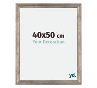 Your Decoration - 40x50 cm - Cadres Photo en MDF Avec Verre Plexiglas - Anti-Reflet - Excellente Qualité - Métal Vintage - Cadre Decoration Murale - Mura, Métal Vintage