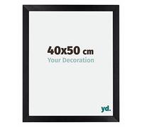 Your Decoration - 40x50 cm - Cadres Photo en MDF Avec Verre Plexiglas - Anti-Reflet - Excellente Qualité - Noir Mat - Cadre Decoration Murale - Mura, Noir Mat