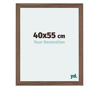Your Decoration - Cadre 40x55 cm - Noyer Foncé - Cadres Photo en MDF Avec Verre acrylique - Anti-Reflet - Cadre 40x55 - Mura