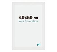 Your Decoration - Cadre 40x60 cm - Blanc Brillant - Cadres Photo en MDF Avec Verre acrylique - Anti-Reflet - Cadre 40x60 - Mura