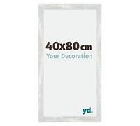 Your Decoration - Cadre 40x80 cm - Argent Brillant Vintage - Cadres Photo en MDF Avec Verre acrylique - Anti-Reflet - Cadre 40x80 - Mura