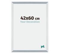 Your Decoration - 42x60 cm - Cadres Photo en MDF Avec Verre Plexiglas - Anti-Reflet - Excellente Qualité - Aluminium Brossé - Cadre Decoration Murale - Mura, Aluminium Brossé