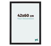 Your Decoration - Cadre 42x60 cm - Noir Grain de Bois - Cadres Photo en MDF Avec Verre acrylique - Anti-Reflet - Cadre 42x60 - Mura