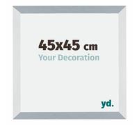 Your Decoration - Cadre 45x45 cm - Aluminium Brossé - Cadres Photo en MDF Avec Verre acrylique - Anti-Reflet - Cadre 45x45 - Mura