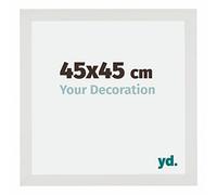 Your Decoration - 45x45 cm - Cadres Photo en MDF Avec Verre Plexiglas - Anti-Reflet - Excellente Qualité - Blanc Mat - Cadre Decoration Murale - Mura, Blanc Mat G