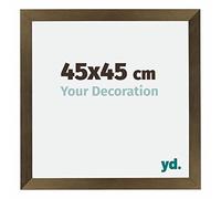Your Decoration - 45x45 cm - Cadres Photo en MDF Avec Verre Plexiglas - Anti-Reflet - Excellente Qualité - Bronze Décor - Cadre Decoration Murale - Mura, Bronze Décor