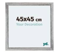 Your Decoration - 45x45 cm - Cadres Photo en MDF Avec Verre Plexiglas - Anti-Reflet - Excellente Qualité - Gris Patiné - Cadre Decoration Murale - Mura, Gris Patiné G