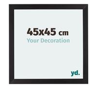 Your Decoration - Cadre 45x45 cm - Noir Grain de Bois - Cadres Photo en MDF Avec Verre acrylique - Anti-Reflet - Cadre 45x45 - Mura