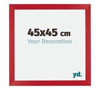 Your Decoration - 45x45 cm - Cadres Photo en MDF Avec Verre Plexiglas - Anti-Reflet - Excellente Qualité - Rouge - Cadre Decoration Murale - Mura, Rouge G