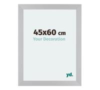 Your Decoration - Cadre 45x60 cm - Argent Mat - Cadres Photo en MDF Avec Verre acrylique - Anti-Reflet - Cadre 45x60 - Mura