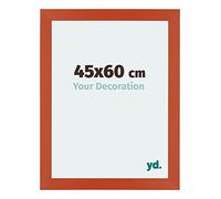 Your Decoration - 45x60 cm - Cadres Photo en MDF Avec Verre Plexiglas - Anti-Reflet - Excellente Qualité - Orange - Cadre Decoration Murale - Mura, Orange