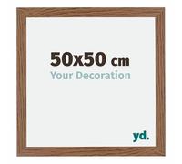 Your Decoration - 50x50 cm - Cadres Photo en MDF Avec Verre Plexiglas - Anti-Reflet - Excellente Qualité - Chêne Rustique - Cadre Decoration Murale - Mura, Chêne Rustique G