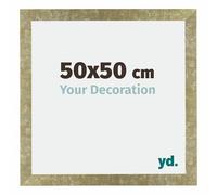 Your Decoration - Cadre 50x50 cm - Or Antique - Cadres Photo en MDF Avec Verre acrylique - Anti-Reflet - Cadre 50x50 - Mura