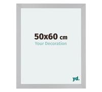 Your Decoration - 50x60 cm - Cadres Photo en MDF Avec Verre Plexiglas - Anti-Reflet - Excellente Qualité - Argent Mat - Cadre Decoration Murale - Mura, Argent Mat