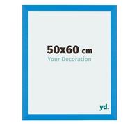 Your Decoration - 50x60 cm - Cadres Photo en MDF Avec Verre Plexiglas - Anti-Reflet - Excellente Qualité - Bleu Brillant - Cadre Decoration Murale - Mura, Bleu Brillant