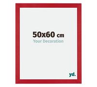 Your Decoration - 50x60 cm - Cadres Photo en MDF Avec Verre Plexiglas - Anti-Reflet - Excellente Qualité - Rouge - Cadre Decoration Murale - Mura, Rouge