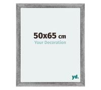 Your Decoration - 50x65 cm - Cadres Photo en MDF Avec Verre Plexiglas - Anti-Reflet - Excellente Qualité - Gris Patiné - Cadre Decoration Murale - Mura, Gris Patiné