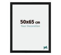 Your Decoration - 50x65 cm - Cadres Photo en MDF Avec Verre Plexiglas - Anti-Reflet - Excellente Qualité - Noir - Cadre Decoration Murale - Catania, Noir