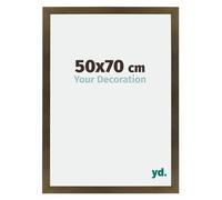 Your Decoration - 50x70 cm - Cadres Photo en MDF Avec Verre Plexiglas - Anti-Reflet - Excellente Qualité - Bronze Décor - Cadre Decoration Murale - Mura, Bronze Décor