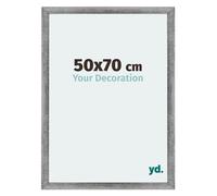 Your Decoration - 50x70 cm - Cadres Photo en MDF Avec Verre Plexiglas - Anti-Reflet - Excellente Qualité - Gris Patiné - Cadre Decoration Murale - Mura, Gris Patiné G