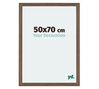 Your Decoration - 50x70 cm - Cadres Photo en MDF Avec Verre Plexiglas - Anti-Reflet - Excellente Qualité - Noyer Foncé - Cadre Decoration Murale - Mura, Noyer Foncé G