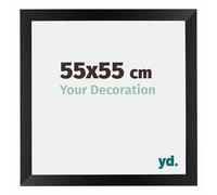 Your Decoration - 55x55 cm - Cadres Photo en MDF Avec Verre Plexiglas - Anti-Reflet - Excellente Qualité - Noir Mat - Cadre Decoration Murale - Mura, Noir Mat G