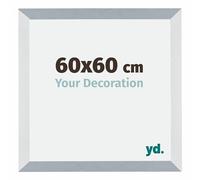 Your Decoration - 60x60 cm - Cadres Photo en MDF Avec Verre Plexiglas - Anti-Reflet - Excellente Qualité - Aluminium Brossé - Cadre Decoration Murale - Mura, Aluminium Brossé