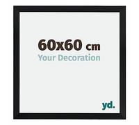 Your Decoration - 60x60 cm - Cadres Photo en MDF Avec Verre Plexiglas - Anti-Reflet - Excellente Qualité - Noir - Cadre Decoration Murale - Catania, Noir G