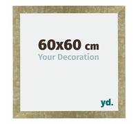 Your Decoration - Cadre 60x60 cm - Or Antique - Cadres Photo en MDF Avec Verre acrylique - Anti-Reflet - Cadre 60x60 - Mura