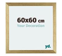 Your Decoration - Cadre 60x60 cm - Or Brillant - Cadres Photo en MDF Avec Verre acrylique - Anti-Reflet - Cadre 60x60 - Mura