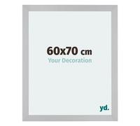 Your Decoration - 60x70 cm - Cadres Photo en MDF Avec Verre Plexiglas - Anti-Reflet - Excellente Qualité - Argent Mat - Cadre Decoration Murale - Mura, Argent Mat