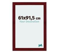 Your Decoration - 61x91,5 cm - Cadres Photo en MDF Avec Verre Plexiglas - Anti-Reflet - Excellente Qualité - Vin Rouge Patiné - Cadre Decoration Murale - Mura, Vin Rouge Patiné