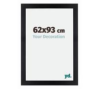 Your Decoration - 62x93 cm - Cadres Photo en MDF Avec Verre Plexiglas - Anti-Reflet - Excellente Qualité - Noir Mat - Cadre Decoration Murale - Mura, Noir Mat