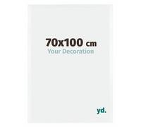 Your Decoration - 70x100 cm - Cadres Photo en MDF Avec Verre Plexiglas - Anti-Reflet - Excellente Qualité - Blanc - Cadre Decoration Murale - Catania, Blanc