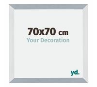 Your Decoration - Cadre 70x70 cm - Aluminium Brossé - Cadres Photo en MDF Avec Verre acrylique - Anti-Reflet - Cadre 70x70 - Mura