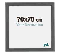 Your Decoration - Cadre 70x70 cm - Anthracite - Cadres Photo en MDF Avec Verre acrylique - Anti-Reflet - Cadre 70x70 - Mura